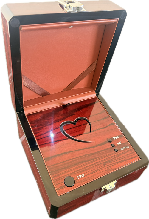 Wooden Audio Message Keepsake Box